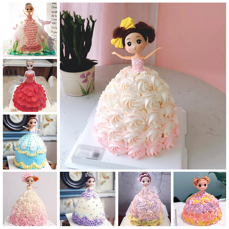 网红ins芭比蛋糕生日蛋糕公主女孩生日创意蛋糕定制全国上海广州