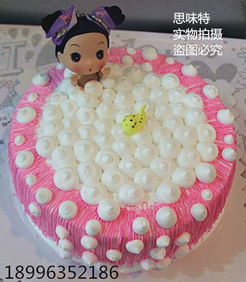 全国同城定制开封新款现做郑州七夕公主芭比儿童生日蛋糕福州创意