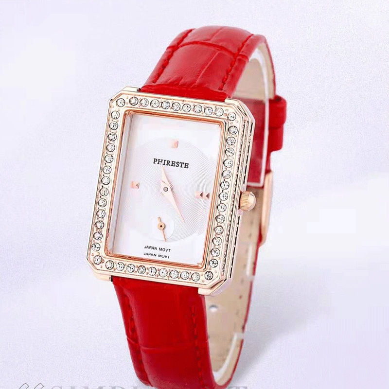 PHIRESTE翡拉蒂纳斯女神钻石手表（红色）PH5588B