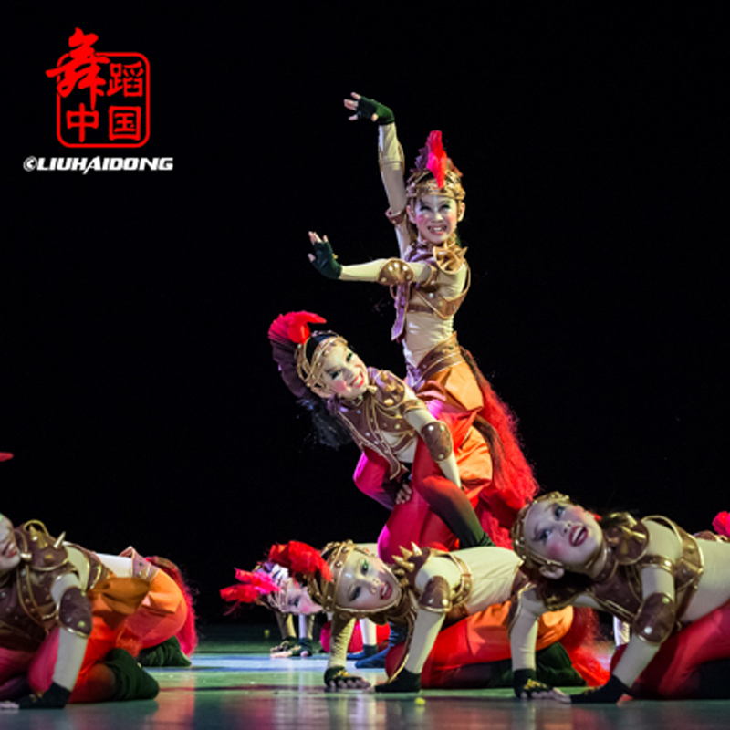 第八届小荷风采小马奔腾儿童舞蹈演出服蒙古舞马儿欢腾表演服包邮