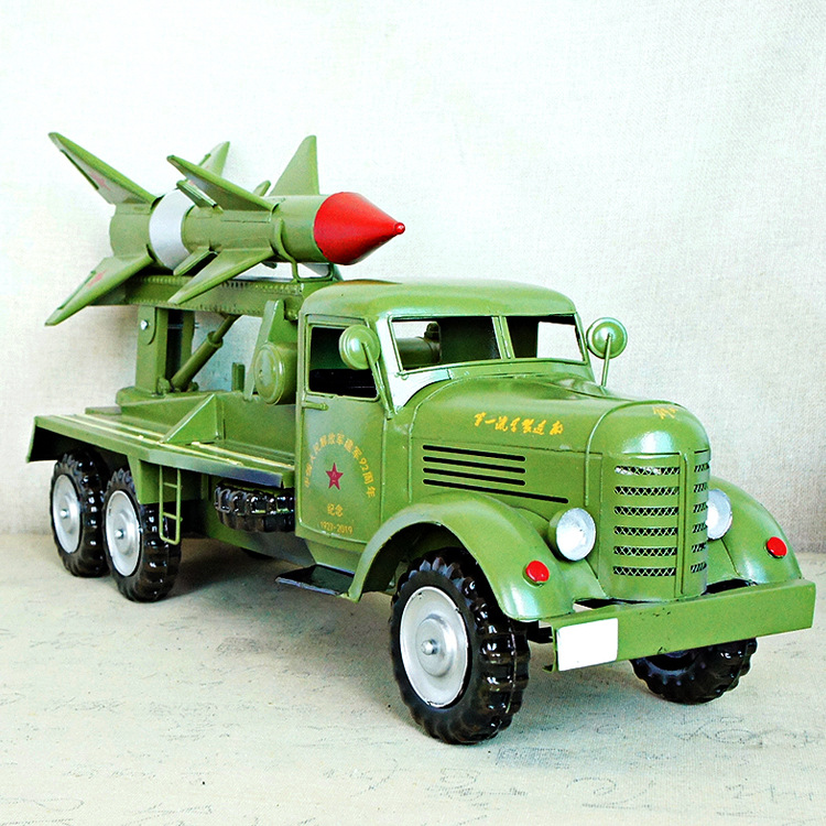 创意长征导弹发射车卡车运输车汽车模型霸气办公室摆件饰品SMT902
