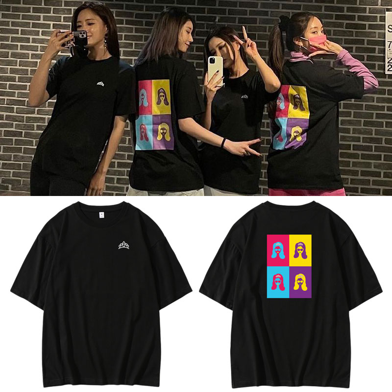 T-ARA组合12周年演唱会李居丽咸恩静朴孝敏智妍周边同款短袖T恤