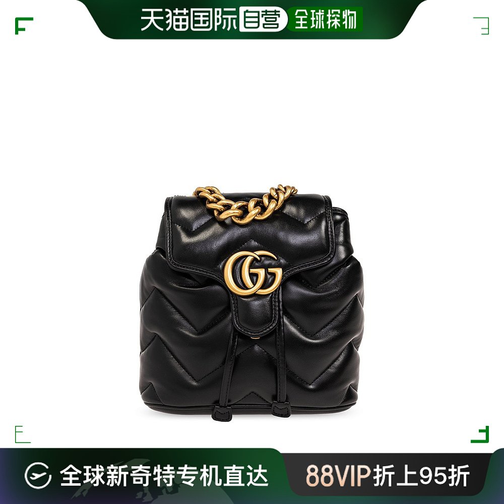 【99新未使用】香港直邮Gucci 古驰 女士 GG Marmont 绗缝背包 77