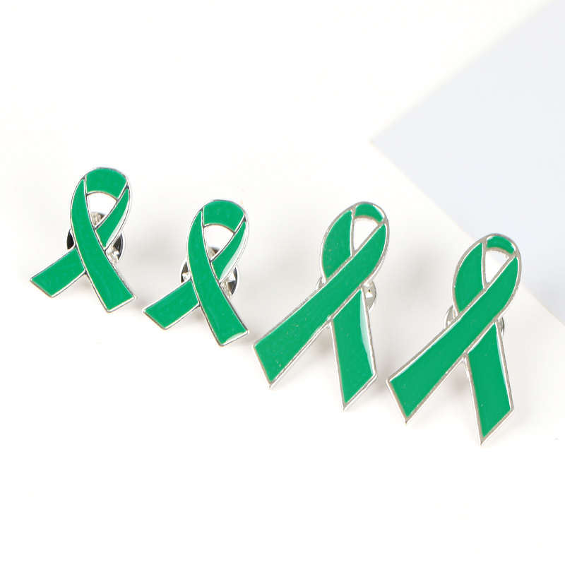 绿丝带胸针中国精神卫生标志绿色环保健康精神关爱病人活动徽章