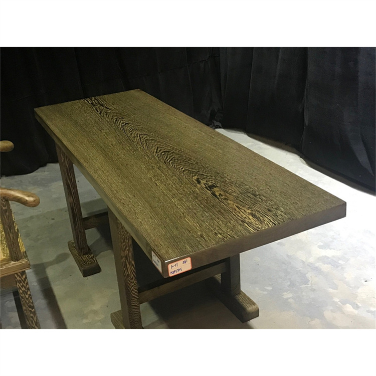 鸡翅木实木大板桌原木书桌餐桌红木家具简约现代办公桌整板无拼接