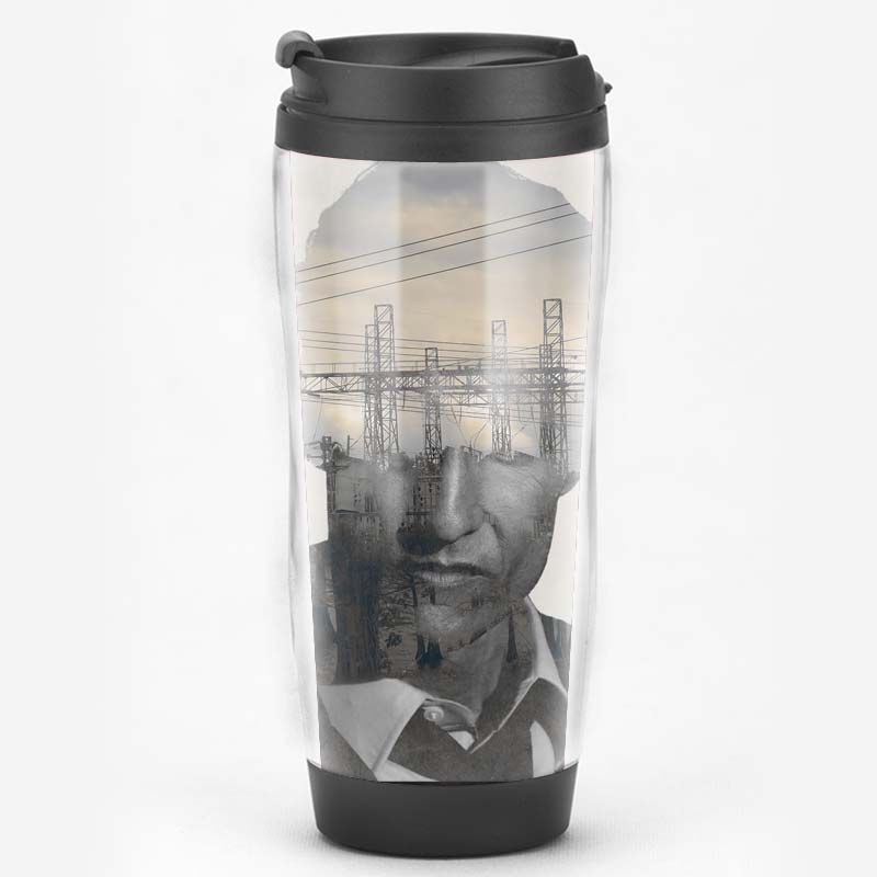 真探True Detective美剧迷礼品周边纪念品带盖咖啡杯不锈钢水杯子