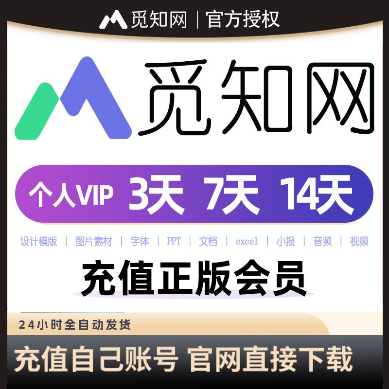 觅知网VIP个人会员ppt设计类音视频文档海报在线编辑素材代下载