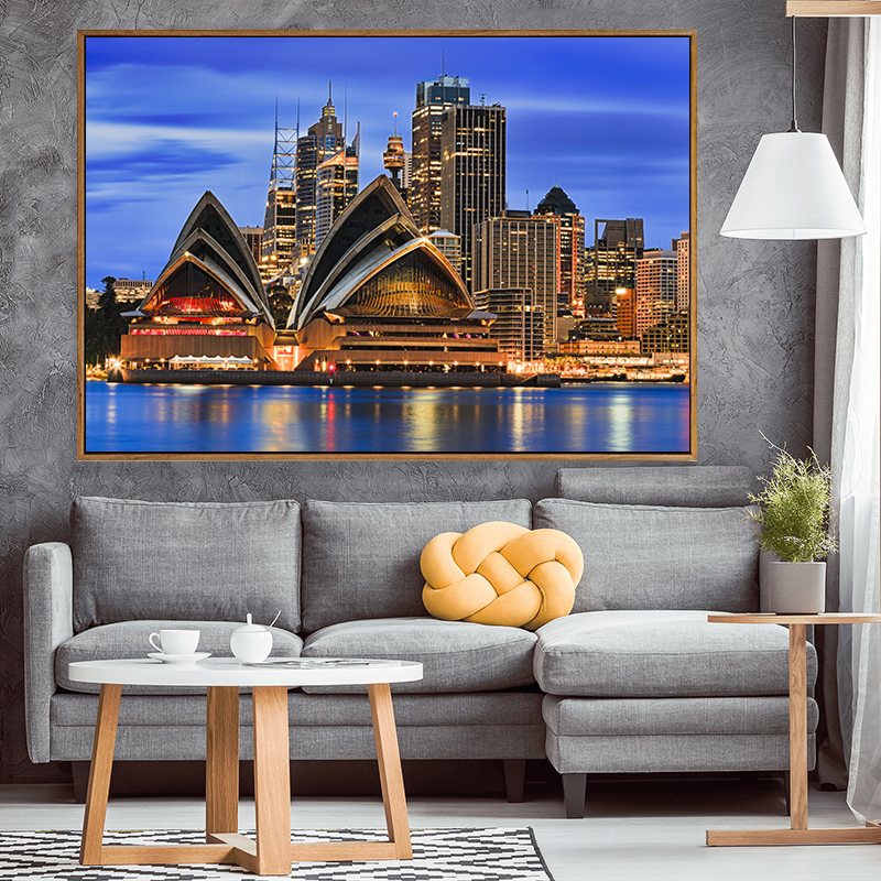 澳大利亚风光著名景点风景装饰画办公室酒店旅行社简约现代壁挂画