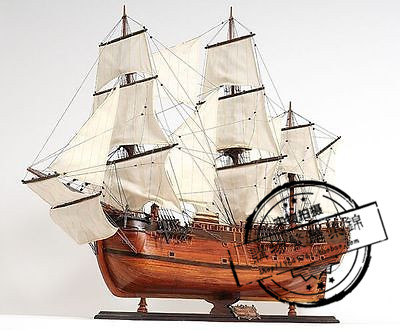 代购船模 HMS奋进号船T094模型摆件收藏高桅帆船礼物客厅装饰实木