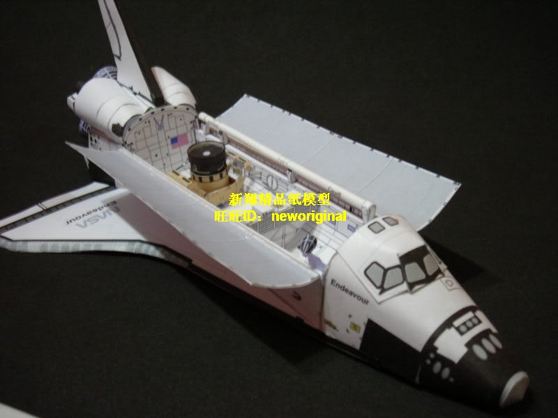美国奋进号Endeavour航天飞机阿波罗计划运载火箭宇宙飞船模型