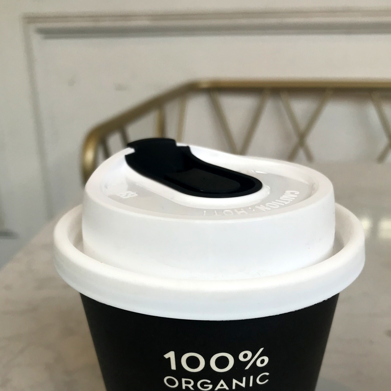 U型多功能防漏盖一次性咖啡奶茶纸杯子带盖磨砂注塑杯盖球盖平盖