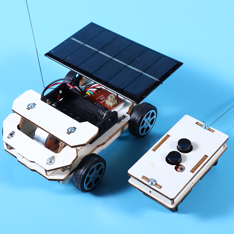 diy太阳能遥控车 科技小制作小发明中小学生手工组装材料创新作品