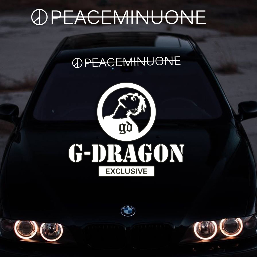 G-Dragon peaceminusone权志龙GD雏菊品牌应援车贴纸个性后窗贴纸
