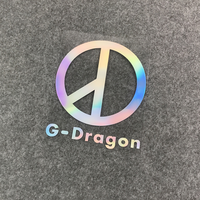 G-Dragon 世界和平标志 权志龙GD雏菊bigbang应援汽车贴纸电动摩
