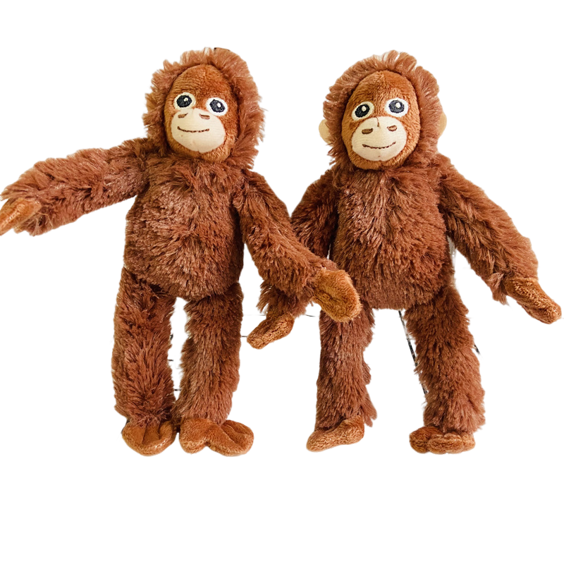 创意可爱长臂猿大猩猩公仔毛绒玩具小猴子儿童书包挂饰挂件钥匙扣