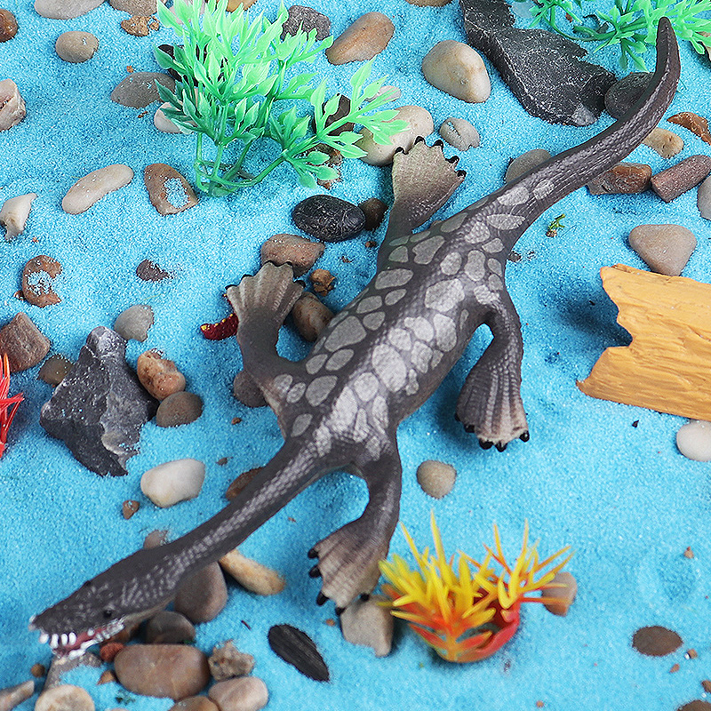 三叠纪远古恐龙玩具儿童仿真史前海洋生物幻龙蛇颈龙造景实心模型