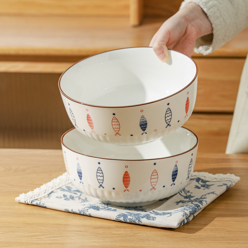 川岛屋日式汤碗家用2024新款陶瓷大号面碗8寸吃面条泡面碗拉面碗
