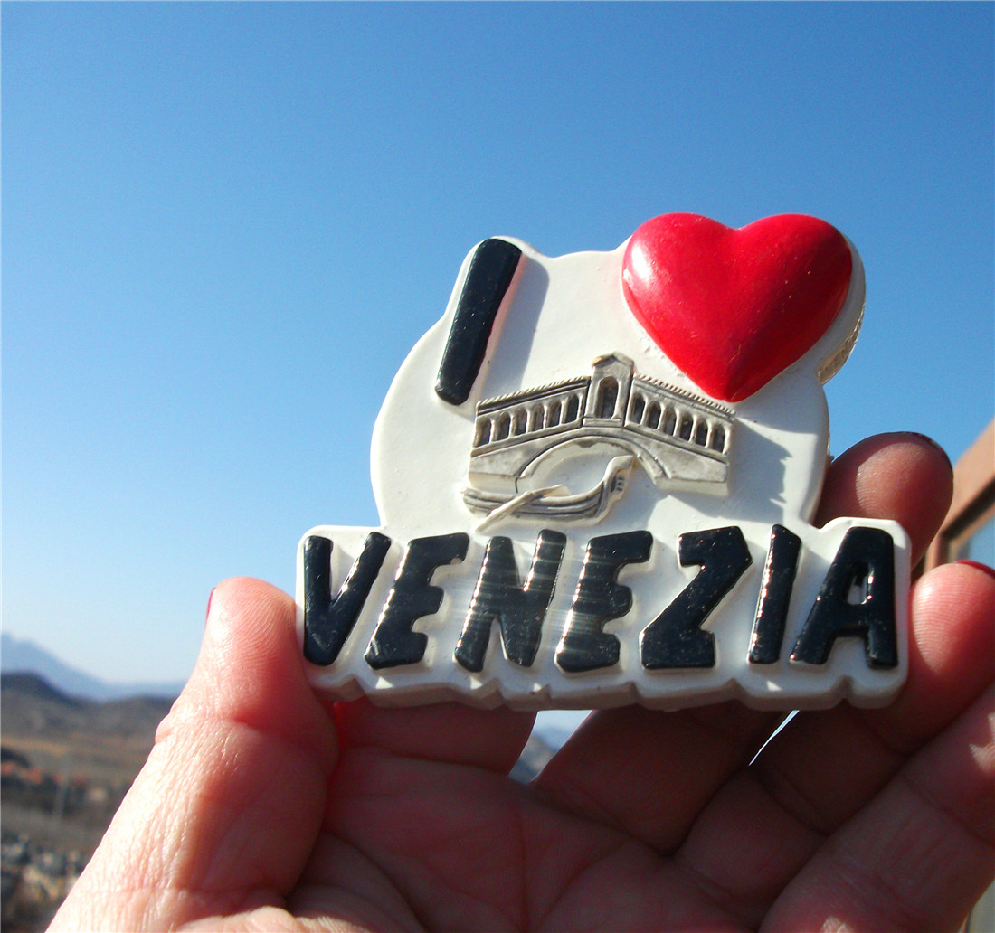 世界旅游纪念冰箱贴 意大利 ITALY 威尼斯VENEZIA 贡多拉 手信