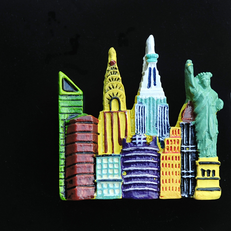 美国美利坚树脂创意冰箱贴磁贴世界旅游景点纽约华盛顿夏威夷全景