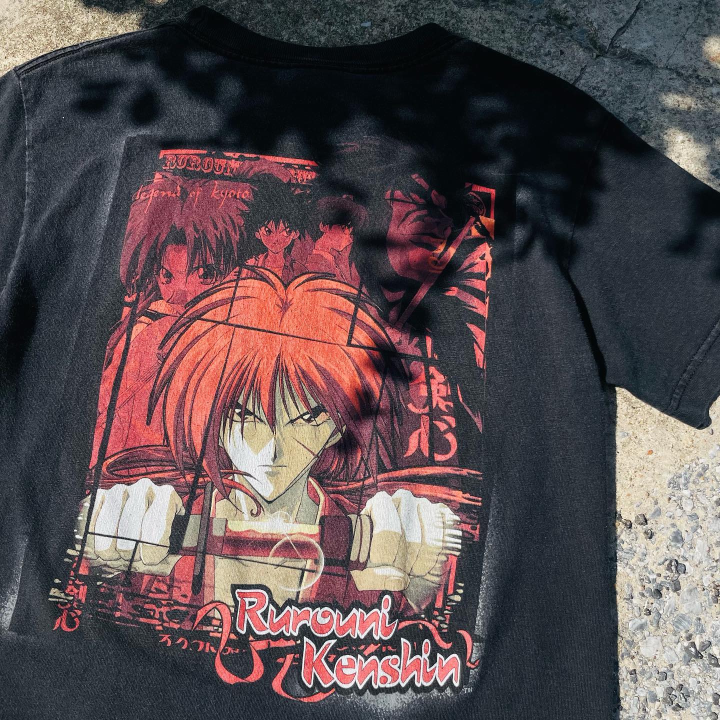 孤独星球动漫Rurouni Kenshin浪客剑心shirt pandabuy 90sT恤短袖