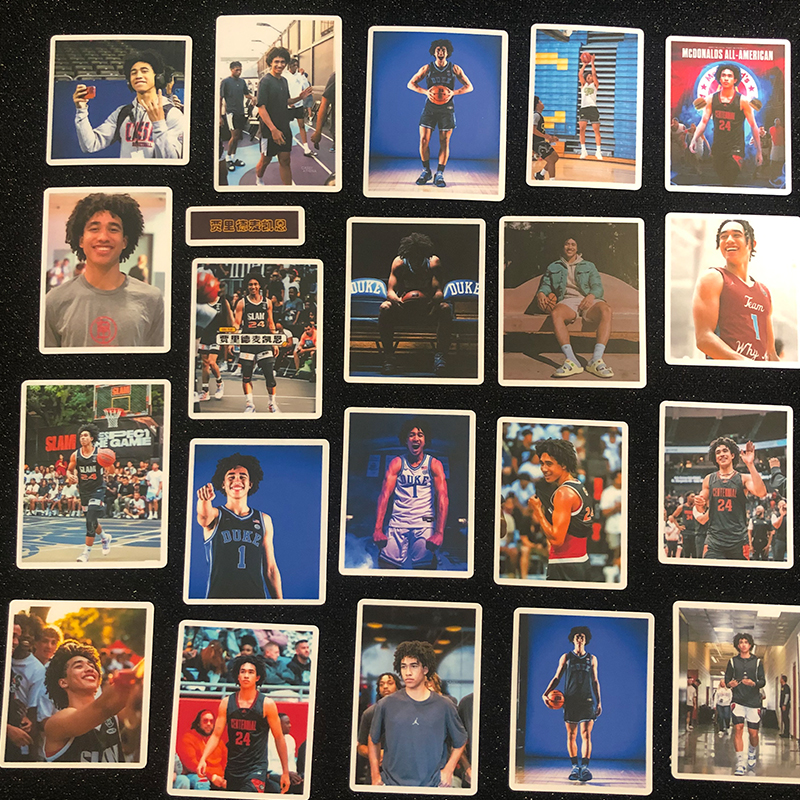贾里德麦凯恩卡贴方形贴纸防水篮球运动员周边水杯日记本装饰贴