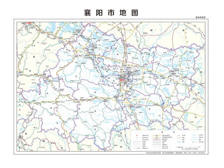 襄阳市地图行政区划水系河流湖泊交通旅游铁路地形卫星流域乡镇村