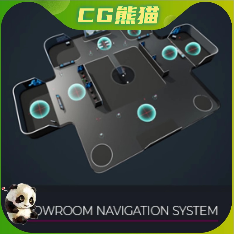 UE4虚幻5 Showroom Navigation 数字孪生可视化展厅导航蓝图