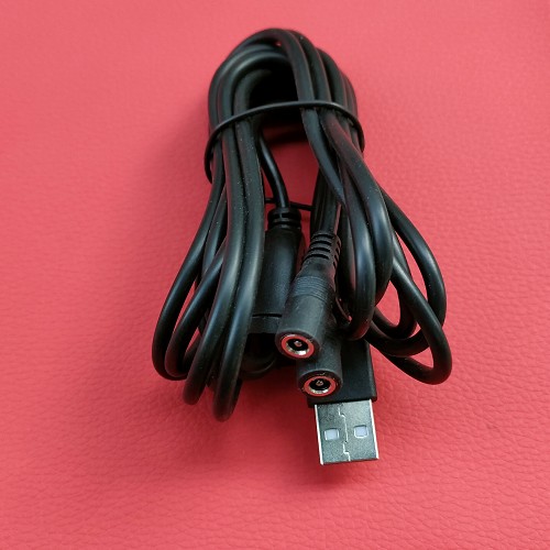 适用 南极人 康热  电热鞋垫USB一分二线 USB母头  USB公头充电线