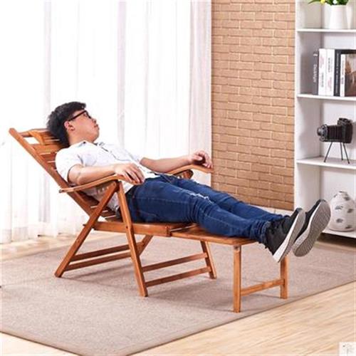 凉椅床两用 折叠竹子椅子靠背椅家用中午休息躺椅午睡Y晒太阳懒。
