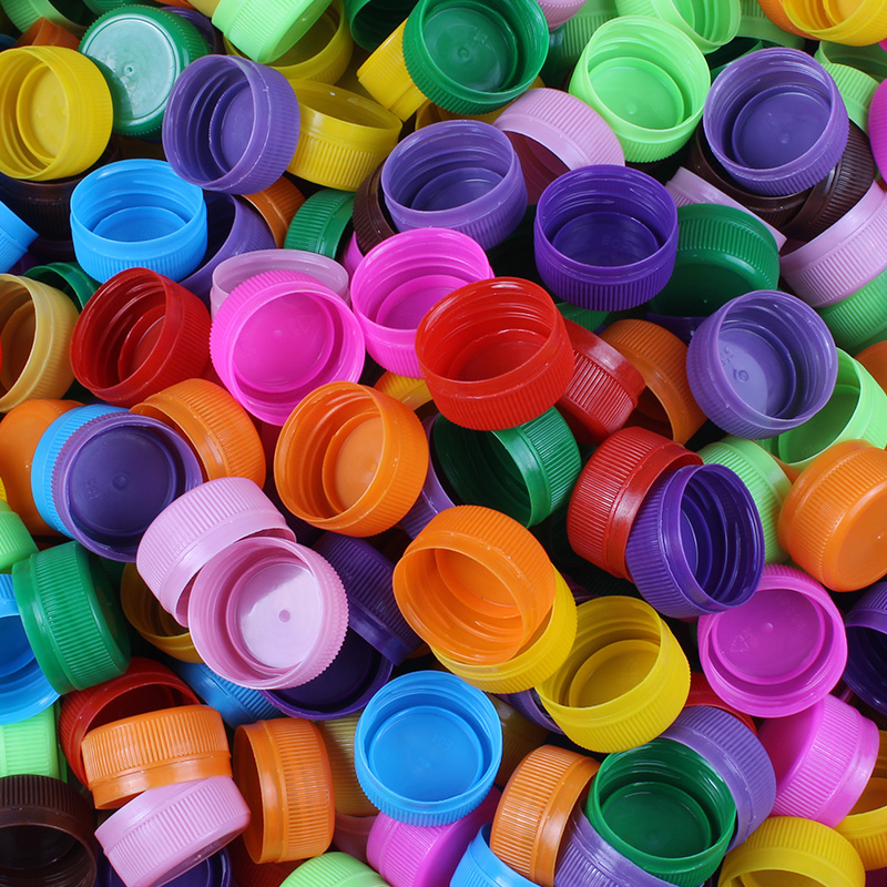 彩色瓶盖diy幼儿园美工区材料美术手工制作环创区域投放益智区角