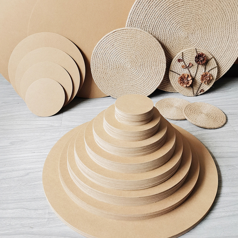 圆木片幼儿园布置教室圆木片diy手绘手工制作材料创意圆盘薄木板
