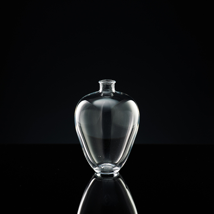 日本硝子作家濑沼健太郎手作作品：透明玻璃花器花瓶sk31（现货）