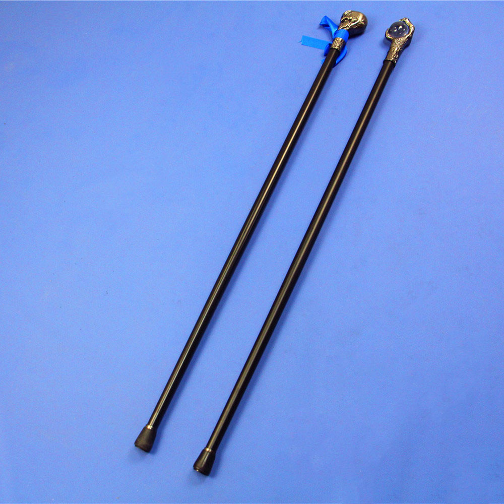 金属权杖cosplay道具武器日本拐杖蓝丝带龙爪登山拐杖未开刃玩具