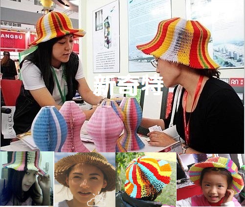 纸帽子花瓶帽 魔术花瓶帽百变折叠纸帽 创意地摊货源