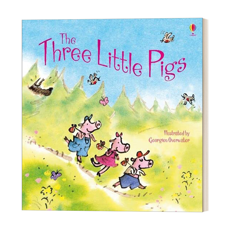 三只小猪 英文原版儿童绘本 The Three Little Pigs 灰姑娘 小红帽 小美人鱼 豌豆公主 英文版 儿童睡前经典童话故事 亲子互动启蒙