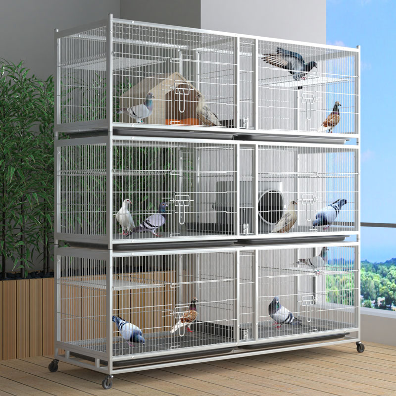 鸽子笼大型养鸽子专用笼三层加密鸽笼专业养殖笼家用种鸽配对笼