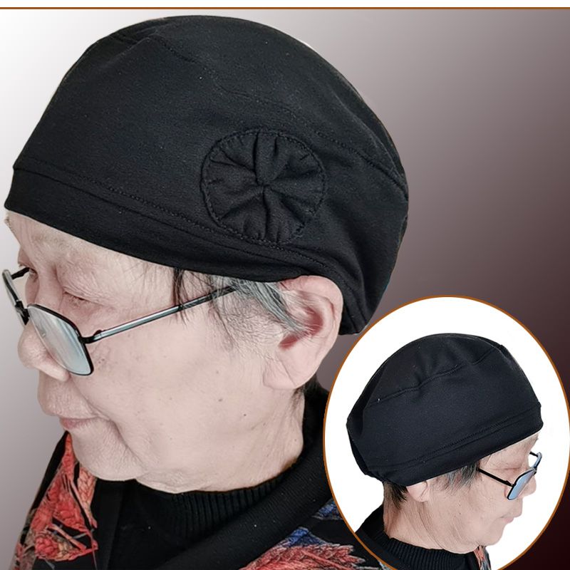 中老年女式帽子奶奶婆婆夏款单层薄款吸汗透气防风包头帽60岁生日