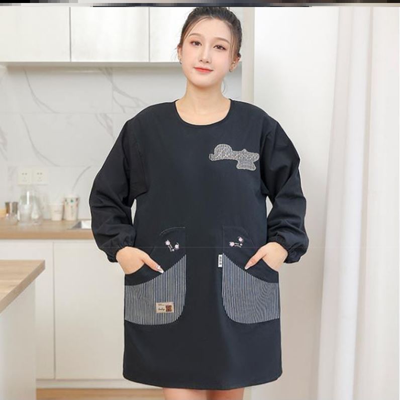 厨房家用2023新款冬天罩衣超好看的围裙好看时尚的厨房家用卡通长