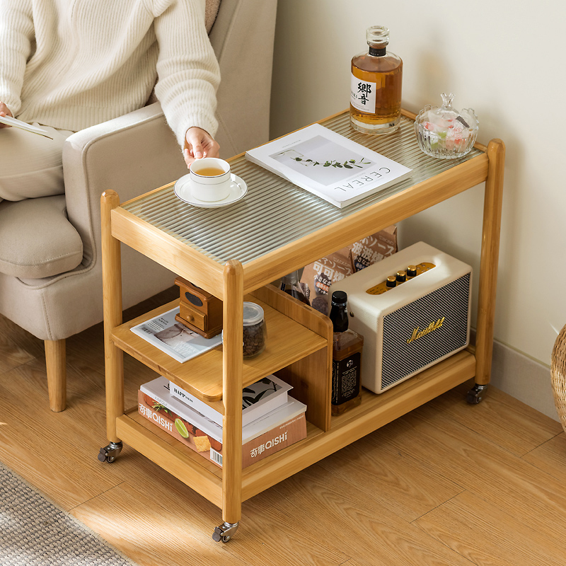 沙发边几茶桌茶几家用可移动沙发边桌茶水边柜小桌子简易置物架