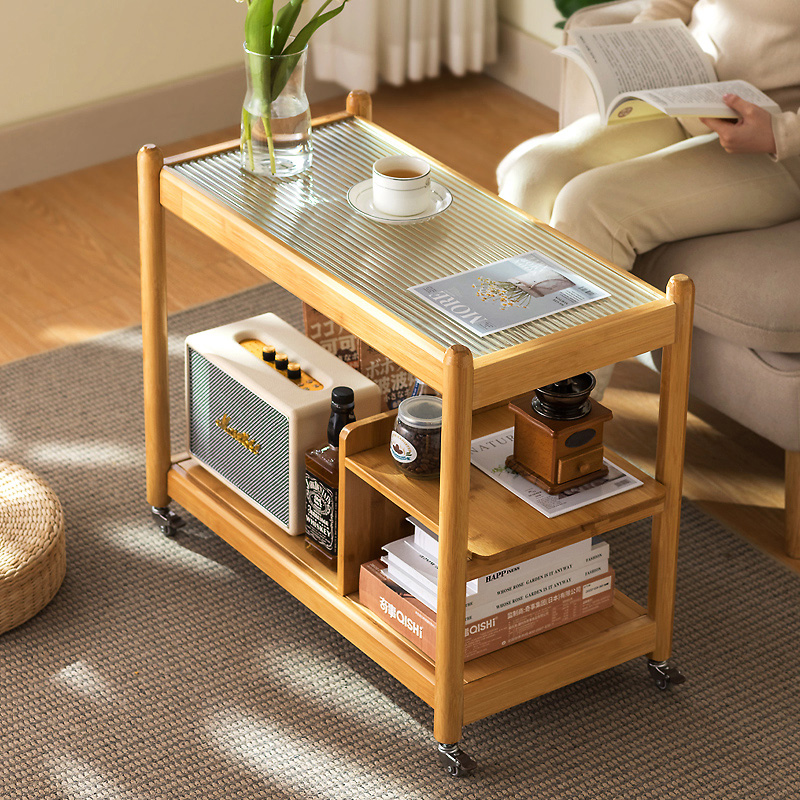 沙发边几茶桌茶几家用可移动沙发边桌茶水边柜小桌子简易置物架