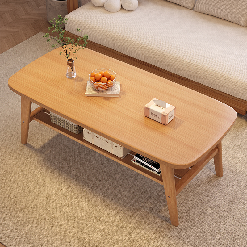 茶几客厅家用2024新款小户型简易实木桌子出租屋简约现代日式茶桌