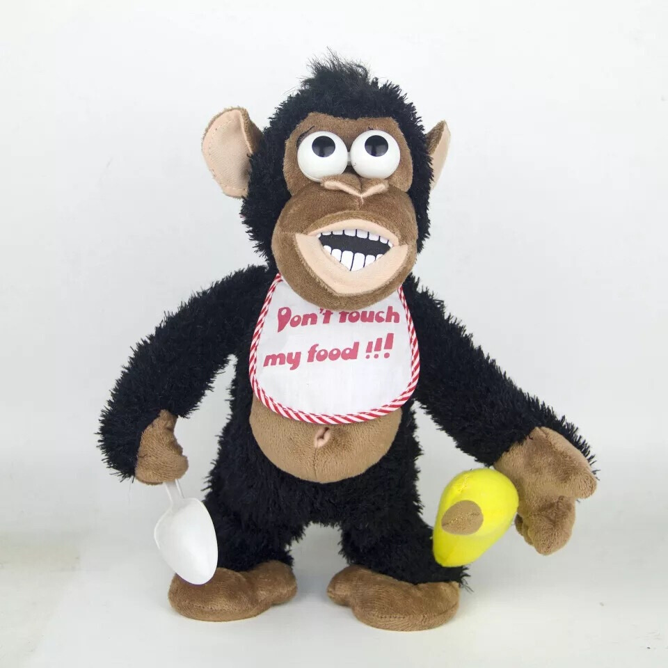 迪丽热巴同款哭泣摇摆猴护食猴子玩具猩猩不要碰我的拿掉香蕉玩偶