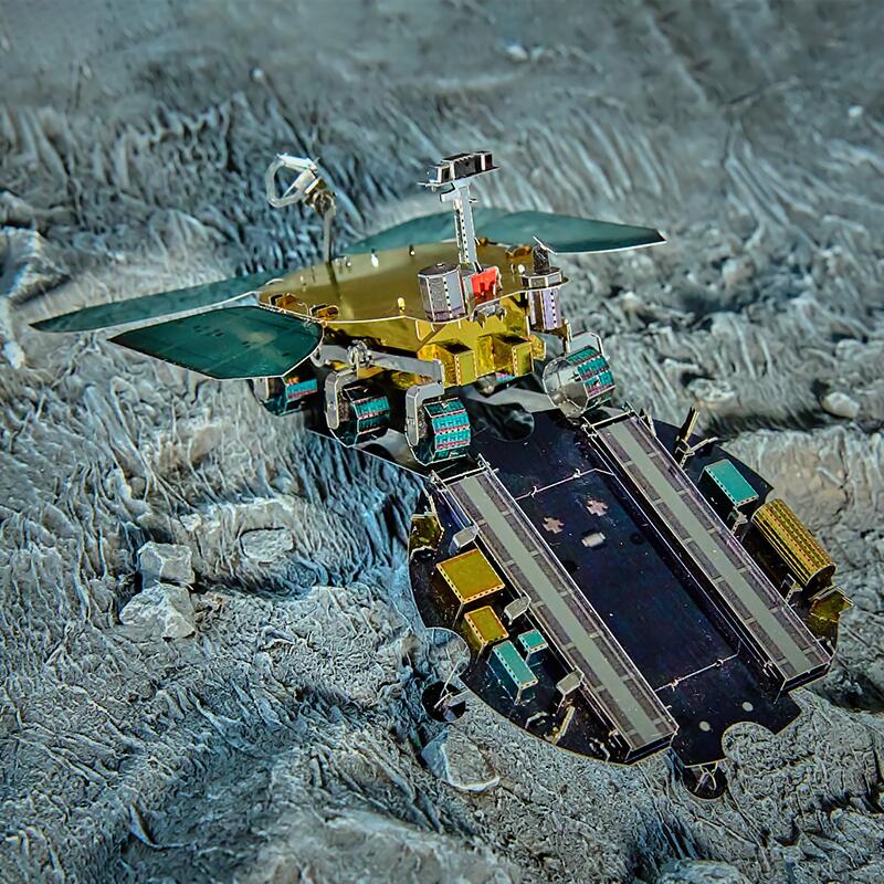 钢魔像 金属DIY手工制作拼装3D立体微缩模型 祝融号火星车 高难度