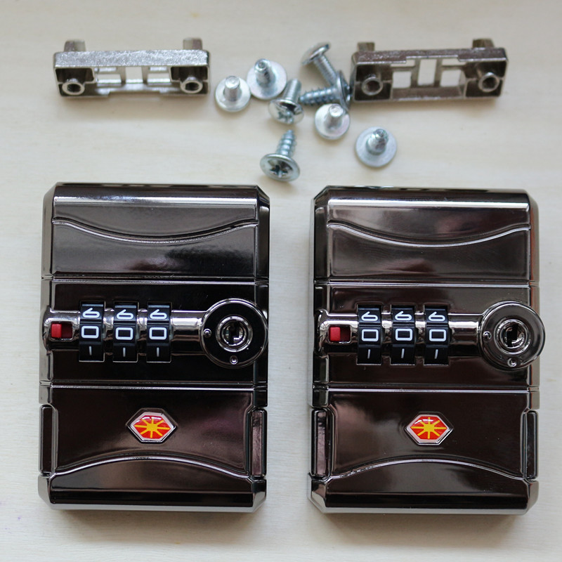 行李箱密码锁维修更换旅行箱密码锁拉杆箱配件皮箱子通用锁扣