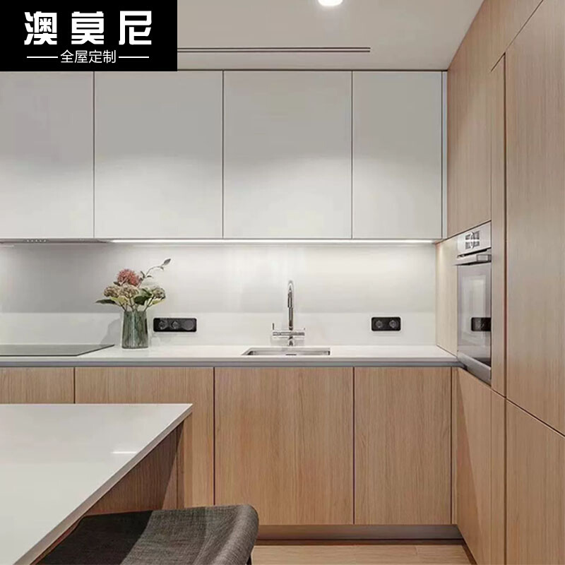 北京全屋定制爱格板整体橱柜厨房小户型橱柜克诺斯邦衣柜定制全铝