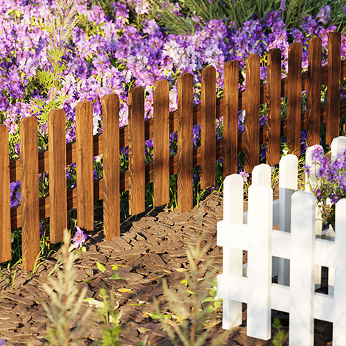 户外花园木围栏防腐木栅栏花坛草滩小篱笆室外庭院子菜园地矮护栏