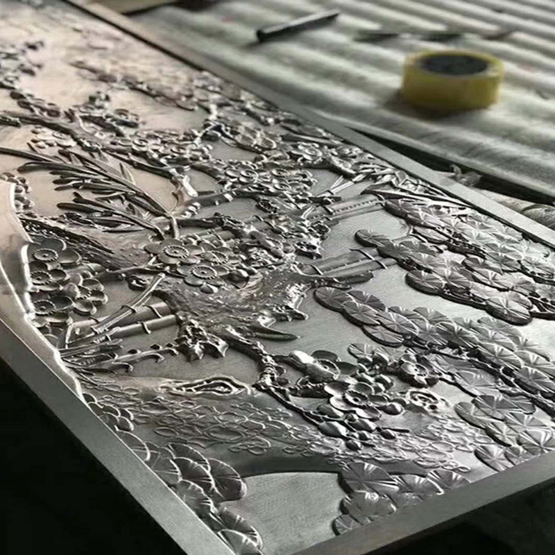 12mm15mm厚铝板镂空雕花不锈钢激光雕刻浮雕牌匾招牌门头碑文加工