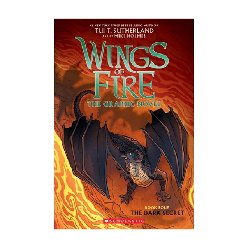 英文原版 Wings of Fire Graphic Novel 4 The Dark Secret 火翼飞龙漫画4 盗取龙梦的死亡岛魔石