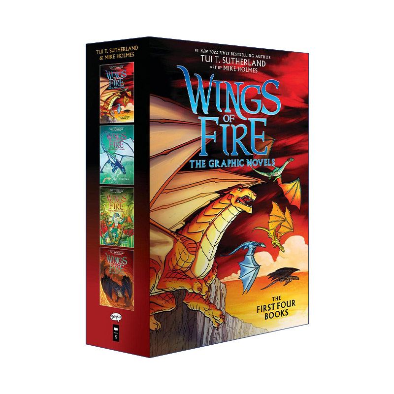 英文原版 Wings of Fire Graphix Box Set 1-4 火翼飞龙漫画版1-4盒装 英文版 进口英语原版书籍
