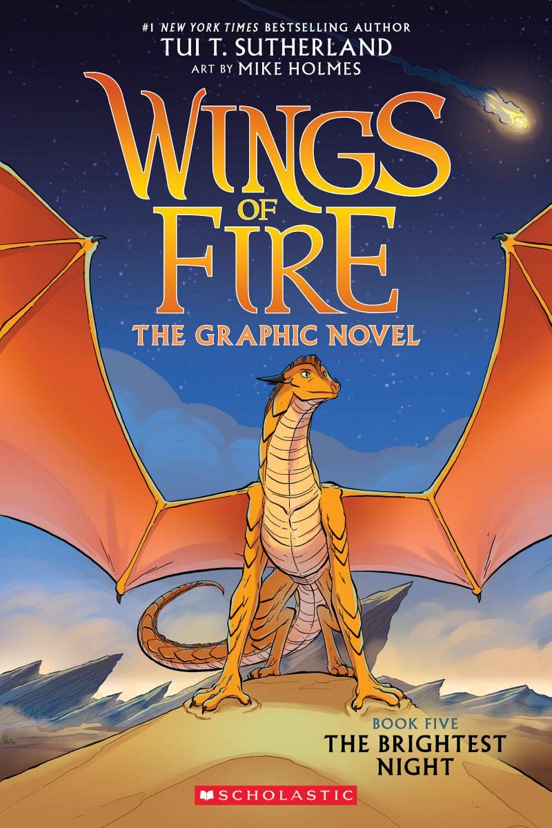 火翼飞龙漫画版5 预言龙和屠龙蛇的生死之战 英文原版 Wings of Fire: The Brightest Night: A Graphic Novel